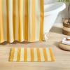 image:imageMONDAY MOOSE Bath Mat with Striped Design Microfiber Absorbent Non Slip Tufted Rug for Floor Shower or Kitchen 20x32 inch YellowYellow