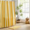 image:imageMONDAY MOOSE Bath Mat with Striped Design Microfiber Absorbent Non Slip Tufted Rug for Floor Shower or Kitchen 20x32 inch YellowYellow