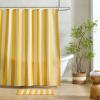 image:imageMONDAY MOOSE Bath Mat with Striped Design Microfiber Absorbent Non Slip Tufted Rug for Floor Shower or Kitchen 20x32 inch YellowYellow