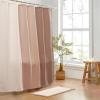image:imageMONDAY MOOSE Bath Mat with Scalloped Wavy Ripple Design Microfiber Absorbent Non Slip Tufted Rug for Floor Shower or Kitchen 20x32 inch SunroseBeige