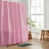 image:imageMONDAY MOOSE Bath Mat with Scalloped Wavy Ripple Design Microfiber Absorbent Non Slip Tufted Rug for Floor Shower or Kitchen 20x32 inch SunroseForest Pink