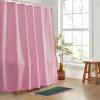 image:imageMONDAY MOOSE Bath Mat with Scalloped Wavy Ripple Design Microfiber Absorbent Non Slip Tufted Rug for Floor Shower or Kitchen 20x32 inch SunroseForest Pink