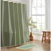 image:imageMONDAY MOOSE Bath Mat with Scalloped Wavy Ripple Design Microfiber Absorbent Non Slip Tufted Rug for Floor Shower or Kitchen 20x32 inch SunroseSage