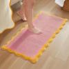 image:imageMONDAY MOOSE Bath Mat with Scalloped Wavy Ripple Design Microfiber Absorbent Non Slip Tufted Rug for Floor Shower or Kitchen 20x32 inch SunroseSunrose