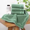 image:imageMONDAY MOOSE Scalloped Decorative Hand Towels 2Pack Soft Cotton with Reversible Jacquard Wavy Design for Bathroom Kitchen or Spa 16x28 inch SageLight SageSage