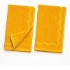 image:imageMONDAY MOOSE Scalloped Decorative Hand Towels 2Pack Soft Cotton with Reversible Jacquard Wavy Design for Bathroom Kitchen or Spa 16x28 inch SageLight SageMustard