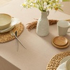 image:imageMONDAY MOOSE Ruffle Farmhouse Rustic Rectangle Natural Stonewashed Cotton Tablecloth for Kitchen Dining Room Restaurant 55x70 inch Olive GreenNatural