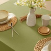 image:imageMONDAY MOOSE Ruffle Farmhouse Rustic Rectangle Natural Stonewashed Cotton Tablecloth for Kitchen Dining Room Restaurant 55x70 inch Olive GreenOlive Green