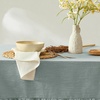 image:imageMONDAY MOOSE Ruffle Farmhouse Rustic Rectangle Natural Stonewashed Cotton Tablecloth for Kitchen Dining Room Restaurant 55x70 inch Olive GreenSlate Blue
