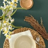 image:imageMONDAY MOOSE Ruffle Farmhouse Rustic Rectangle Natural Stonewashed Cotton Tablecloth for Kitchen Dining Room Restaurant 55x70 inch Olive GreenTeal Green